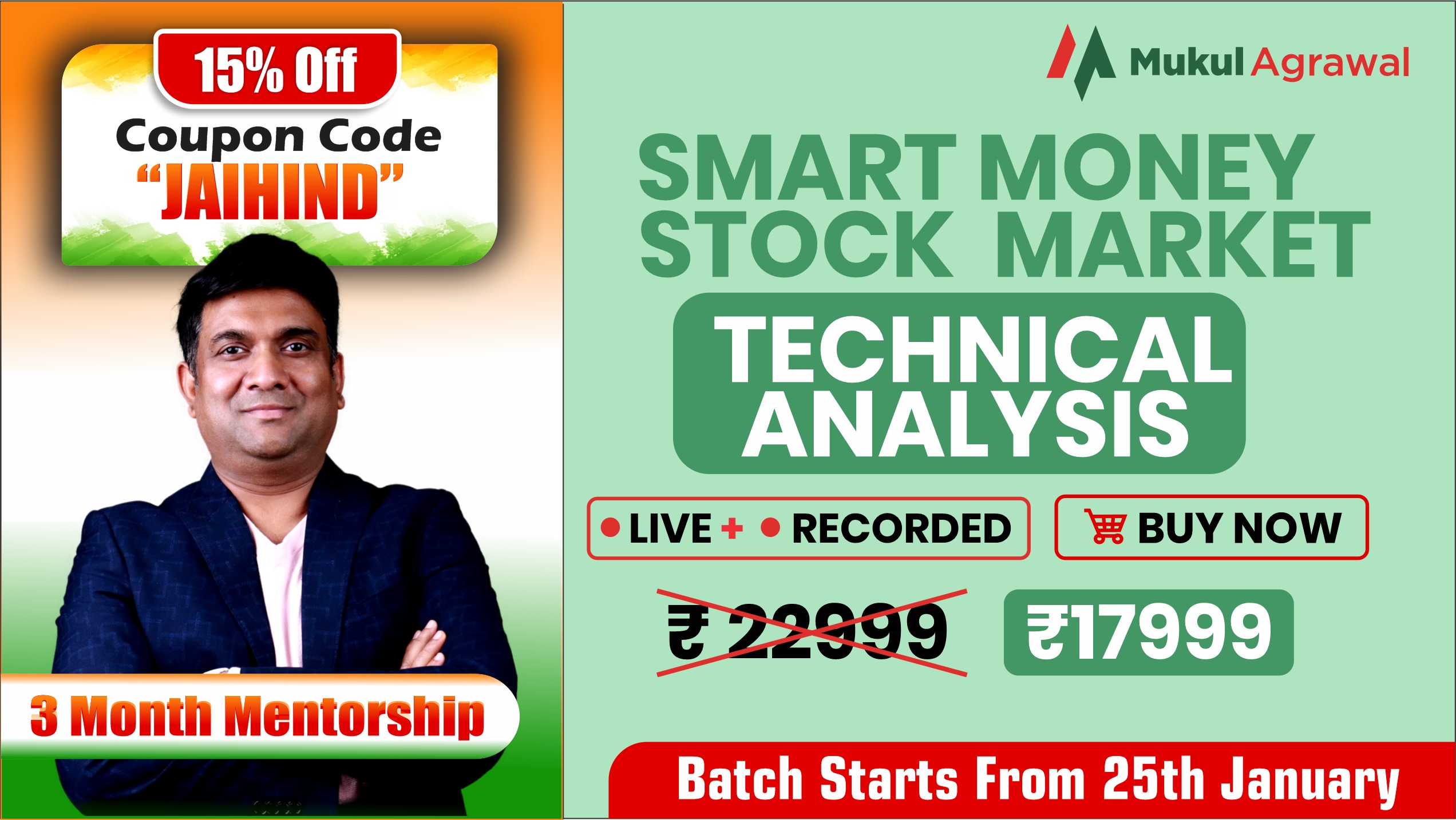 25th January Technical Analysis (Live+Rec) 2026