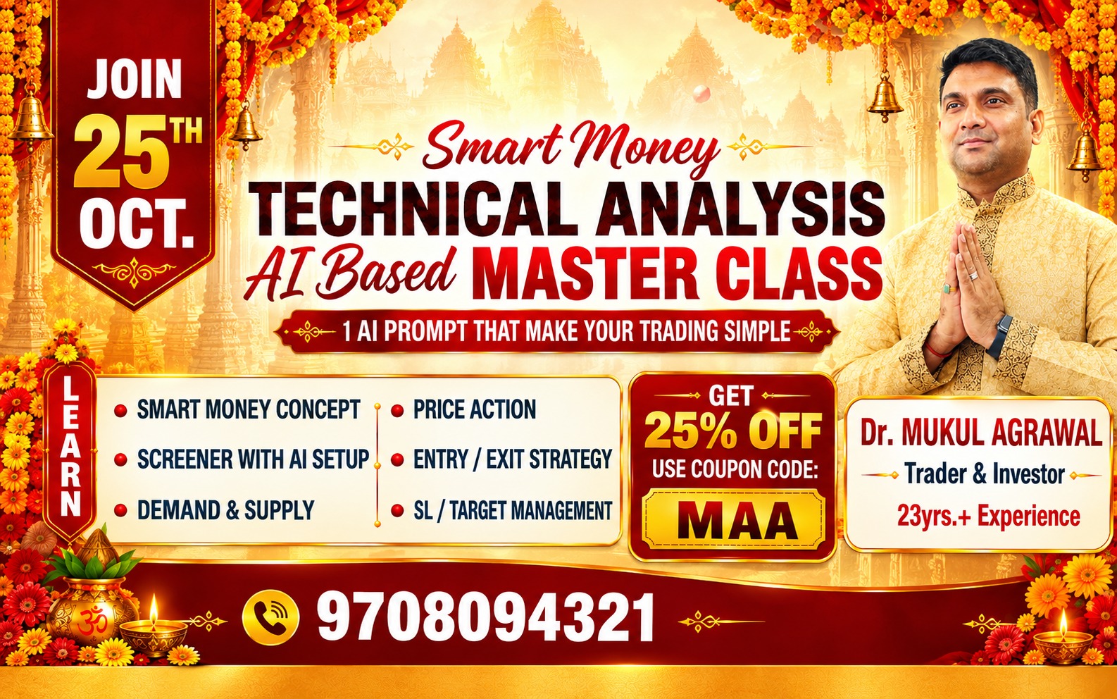 25th October Technical Analysis (Live & Recorded) 2026