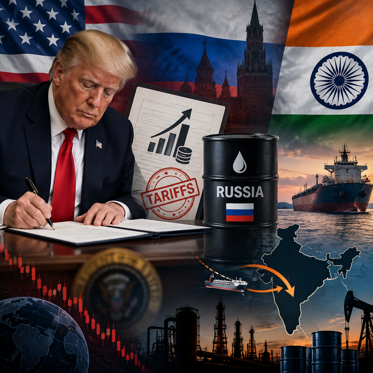 Trump Signs Russia Sanctions Bill: Why India’s Oil Imports Are Under Watch?