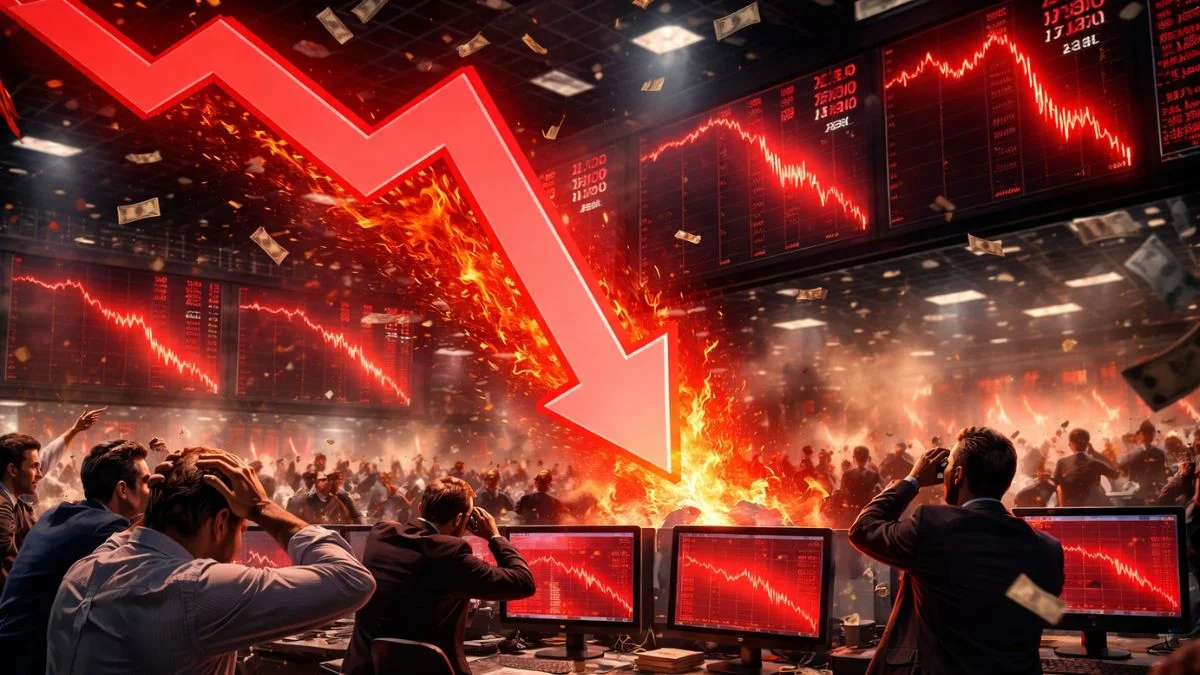 Why Did The Stock Market Crash Today? Sensex Falls 700 Points, Nifty Slips Below 23,300