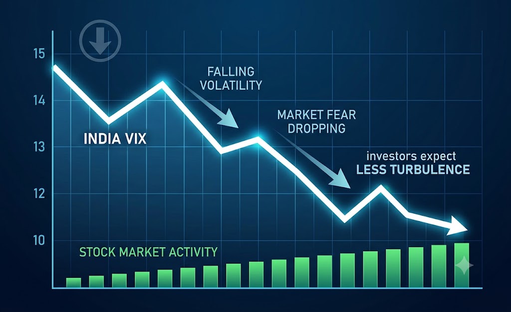 Market Fear Cooling Down? India VIX Falls Nearly 4%!
