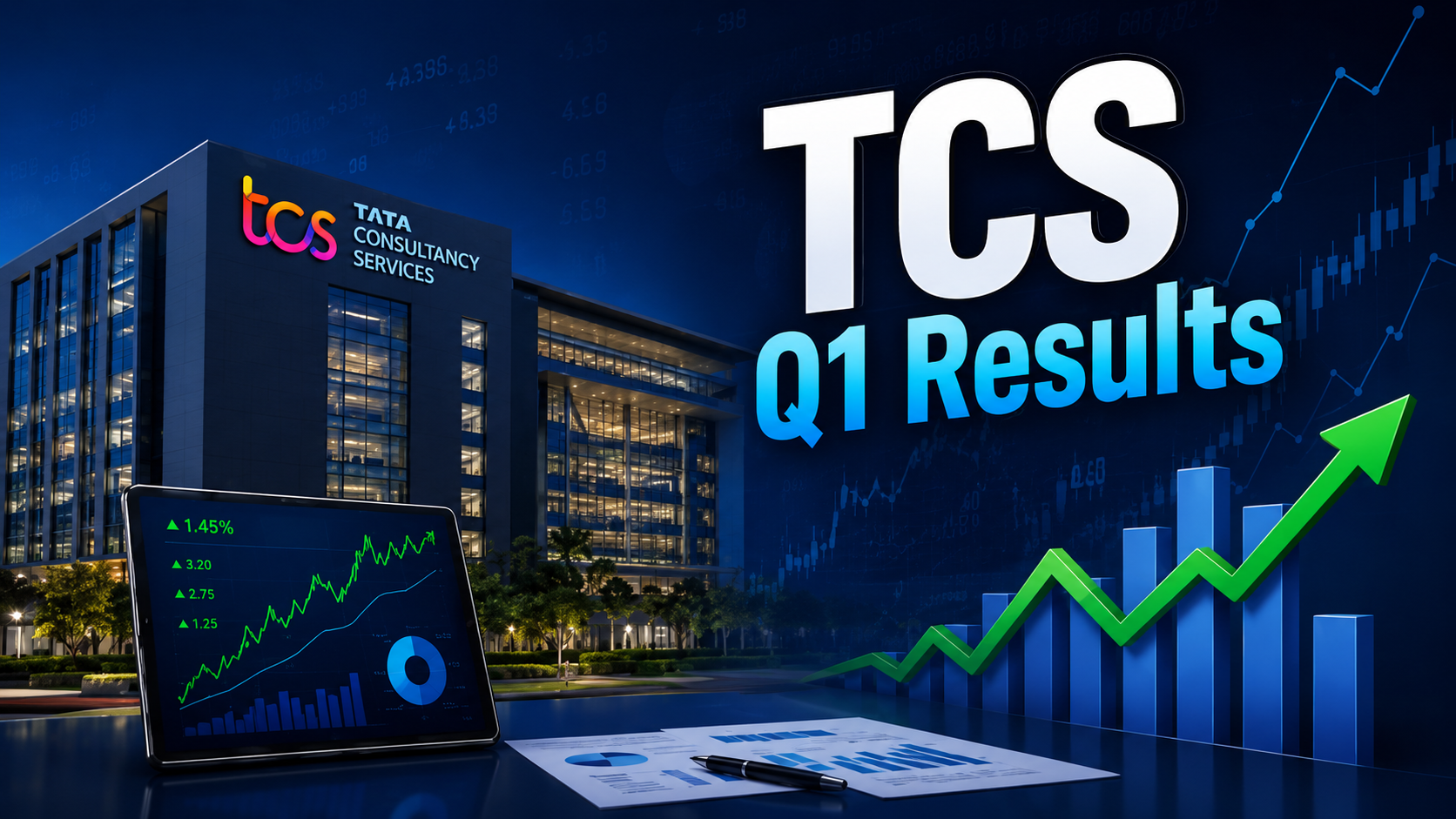 TCS Q1 Results: Profit Rises 5% YoY to ₹13,349 Cr; Strong Revenue Growth but Margins May Face Pressure