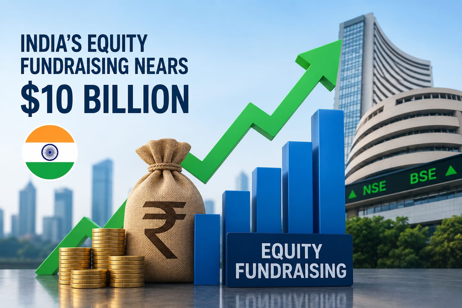 India’s Equity Fundraising Boom: Almost $10 Billion in August