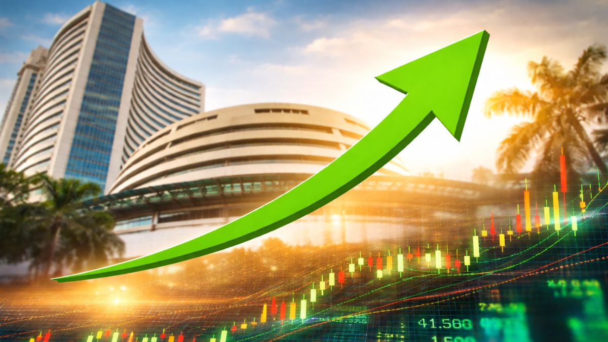 Sensex Surges 900+ Points, Nifty Crosses 24,300 as Market Rebounds on Global Relief Rally