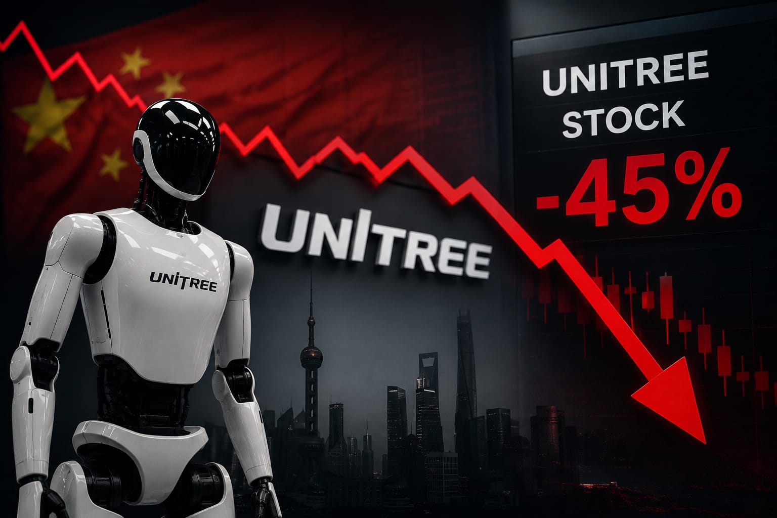 Unitree Stock Crashes 45%: Is China’s Robotics Boom Getting Too Hot?