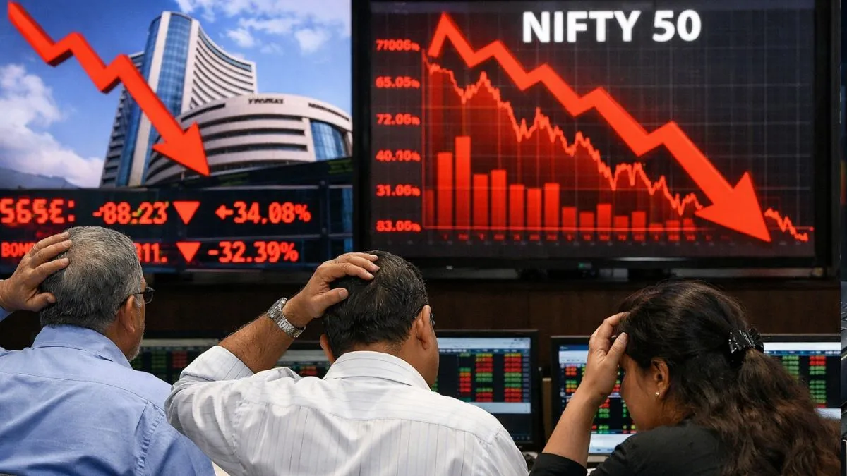 Stock Market Crash: Sensex-Nifty Tank 2% as US-Iran Tensions Trigger Heavy Selling on Dalal Street