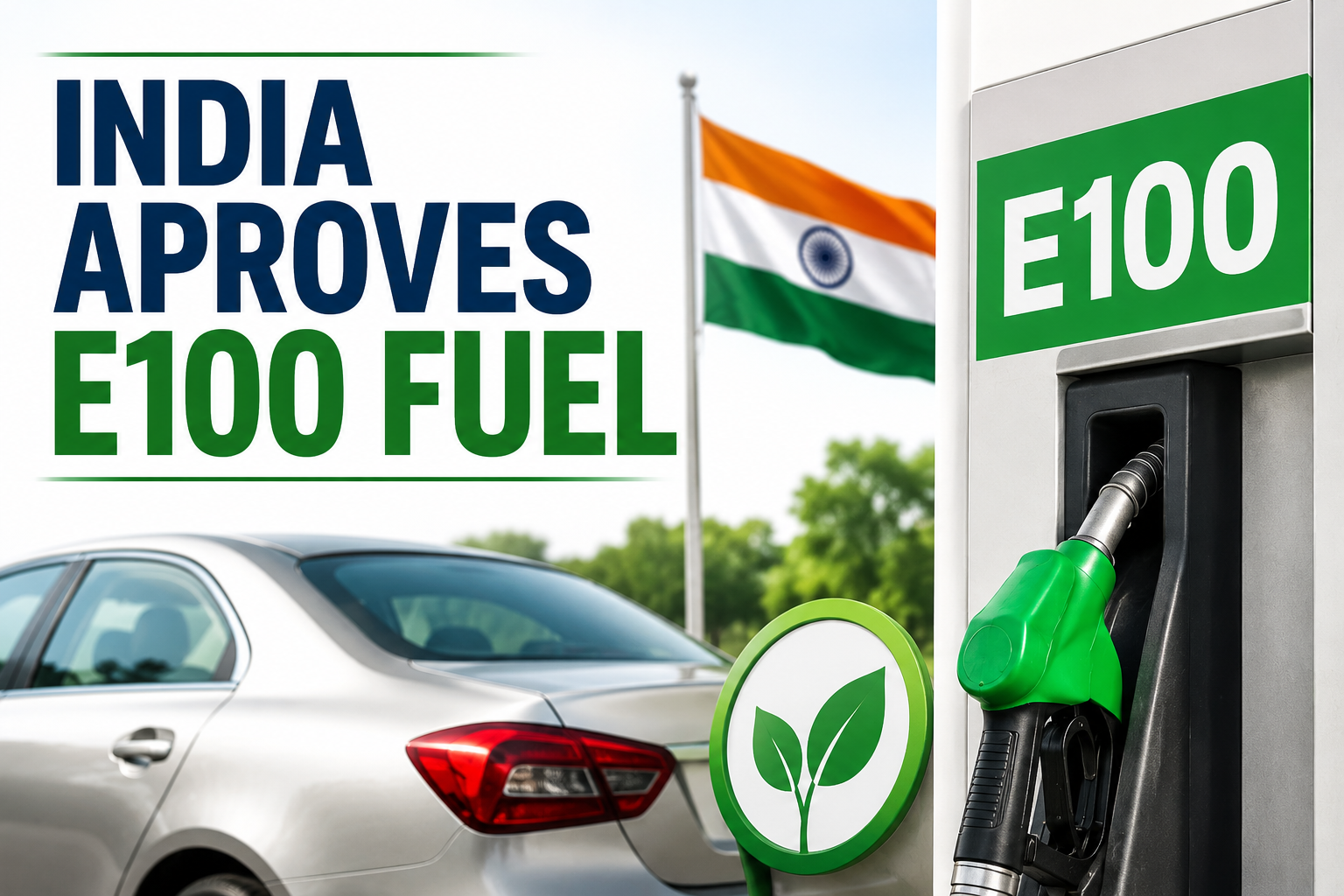 India Approves E100 Fuel Norms, Paving the Way for 100% Ethanol-Powered Vehicles