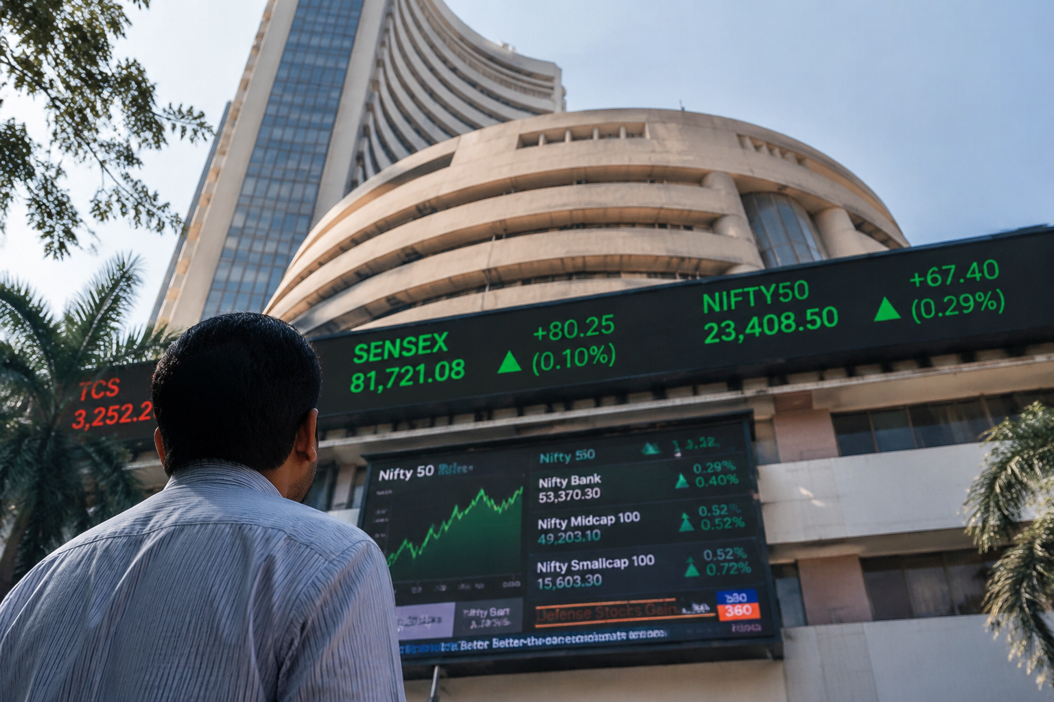 Sensex up over 80 points, Nifty above 23,400 led by Coal India, Adani Enterprises