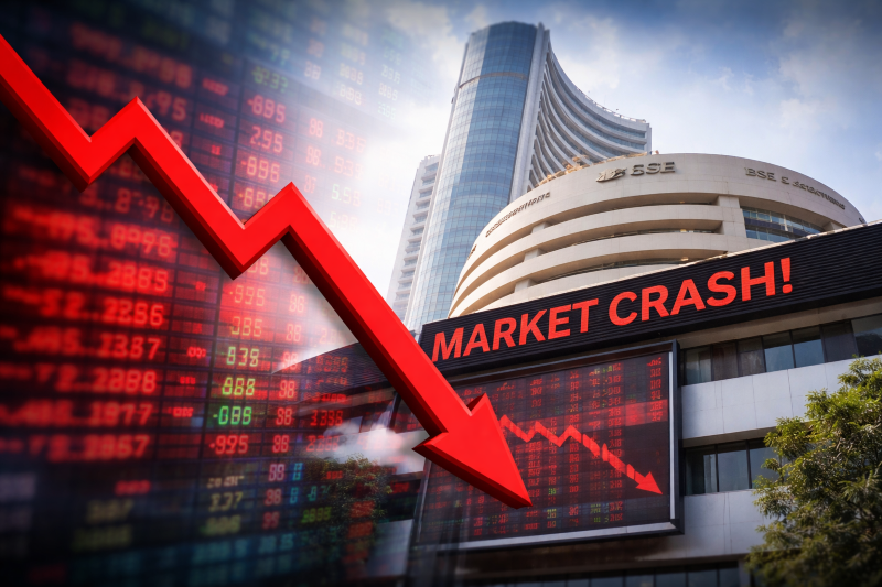 Bloodbath on Dalal Street! Sensex Crashes 1,300 Points, Nifty Slips Below 23,850