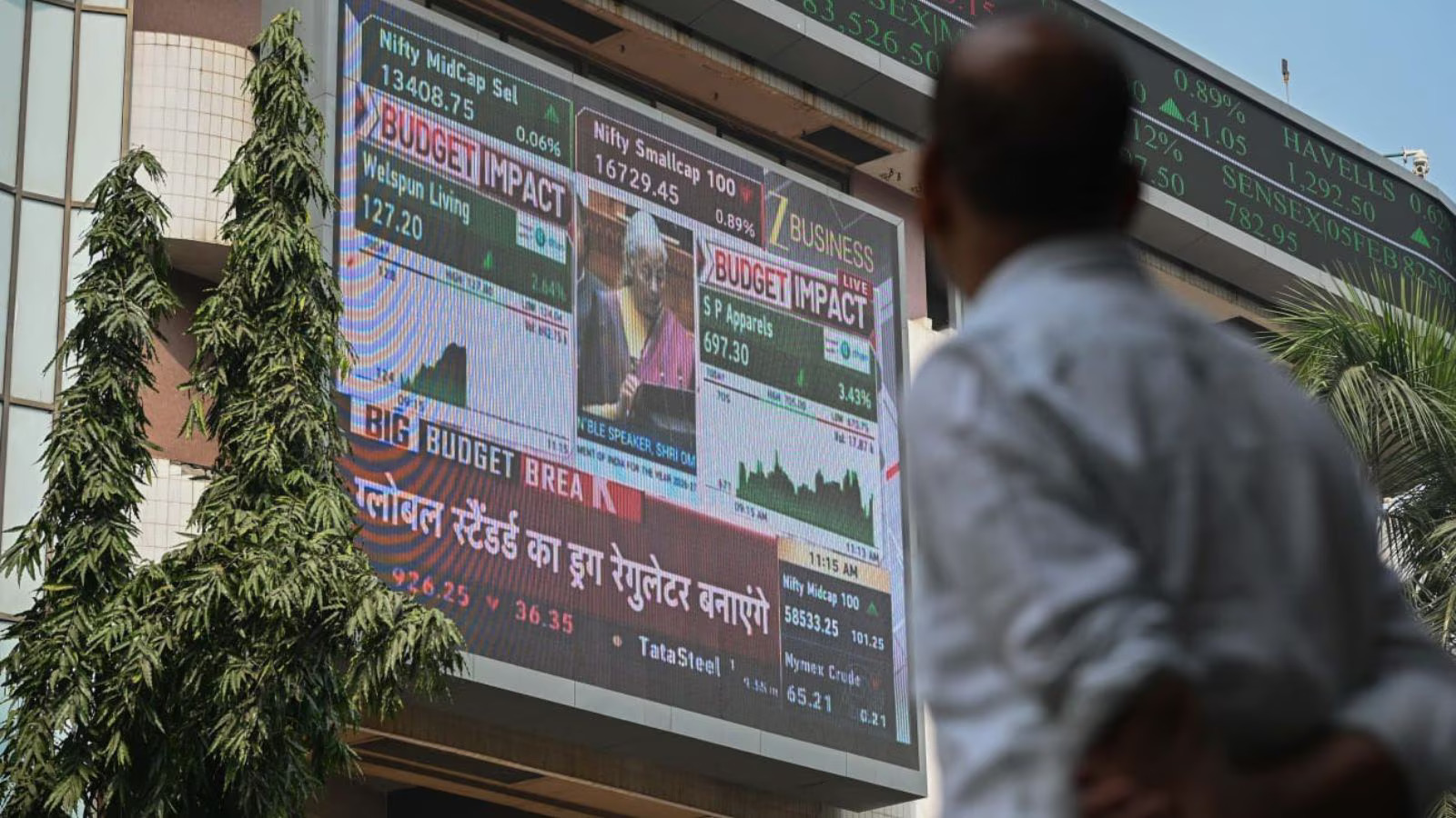 Markets Stabilise After Budget-Day Rout; Realty Stocks Buck the Trend
